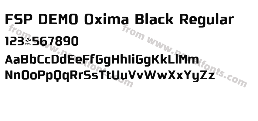 FSP DEMO Oxima Black RegularPreview