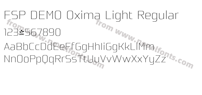 FSP DEMO Oxima Light RegularPreview