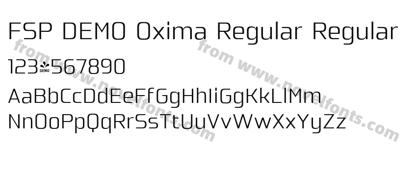FSP DEMO Oxima Regular RegularPreview