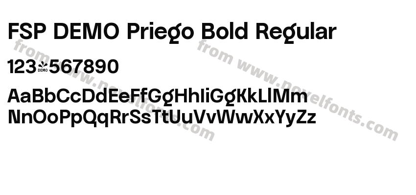 FSP DEMO Priego Bold RegularPreview