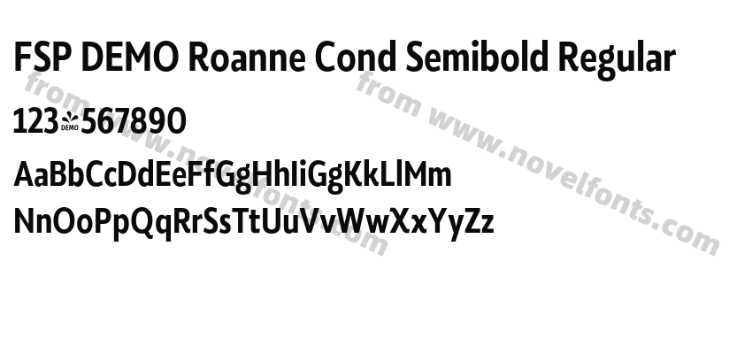 FSP DEMO Roanne Cond Semibold RegularPreview
