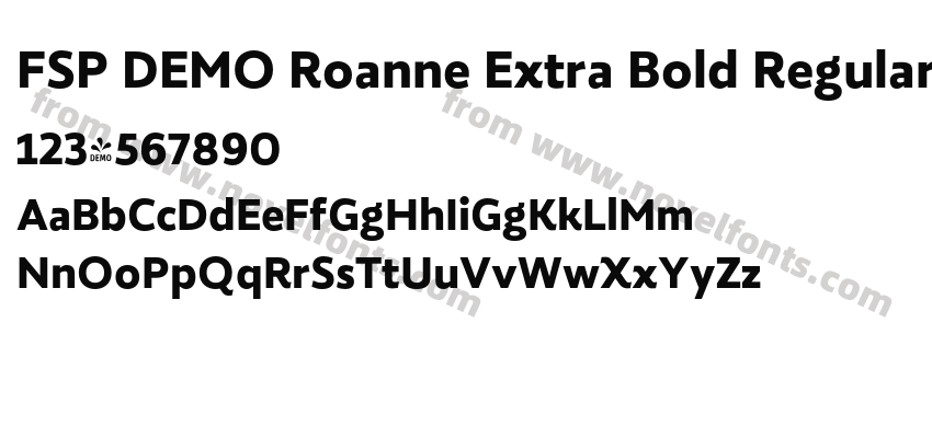 FSP DEMO Roanne Extra Bold RegularPreview
