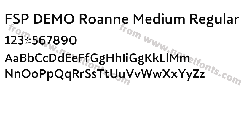 FSP DEMO Roanne Medium RegularPreview