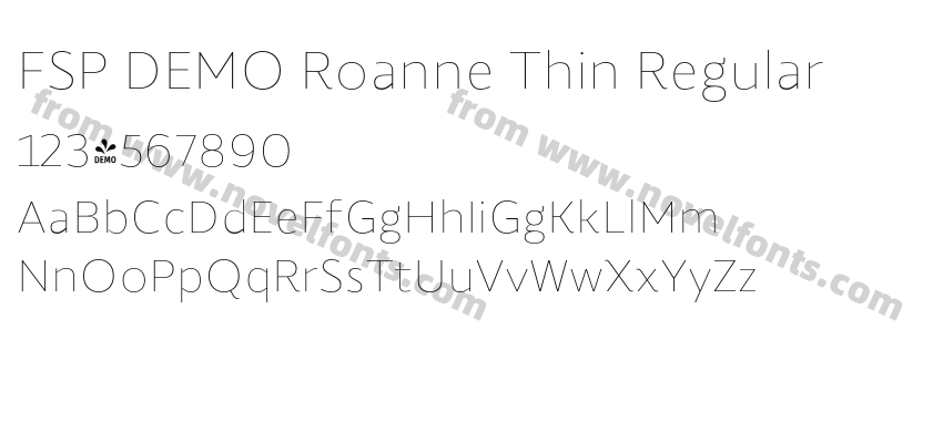 FSP DEMO Roanne Thin RegularPreview