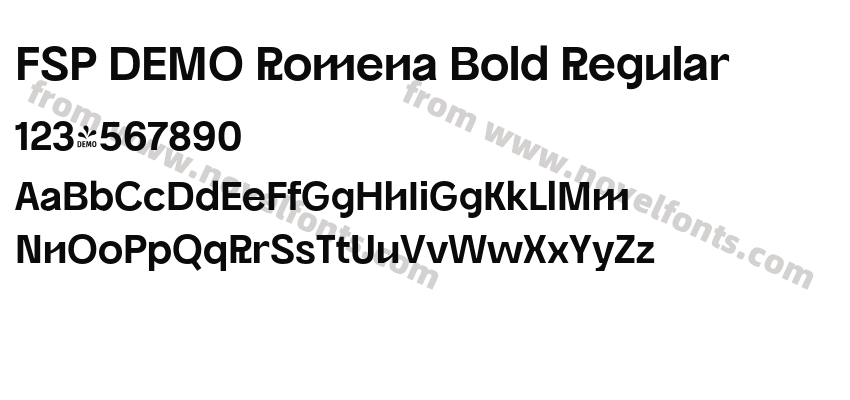 FSP DEMO Romena Bold RegularPreview
