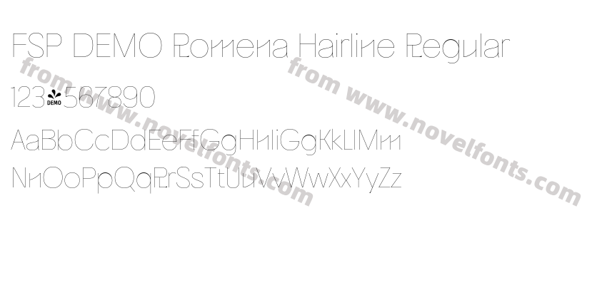 FSP DEMO Romena Hairline RegularPreview