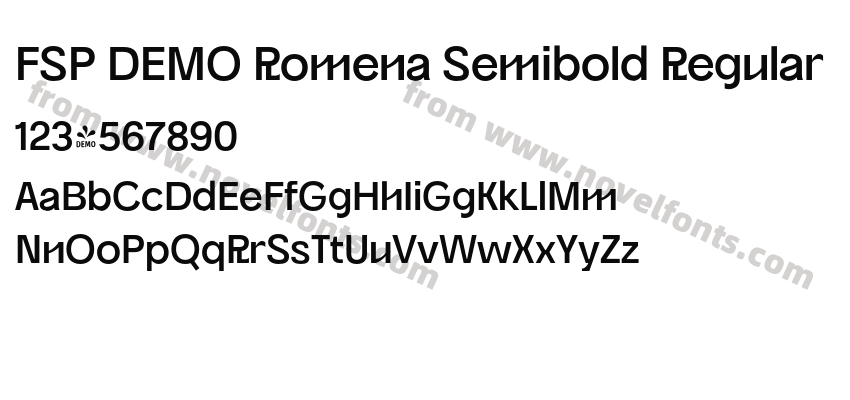 FSP DEMO Romena Semibold RegularPreview