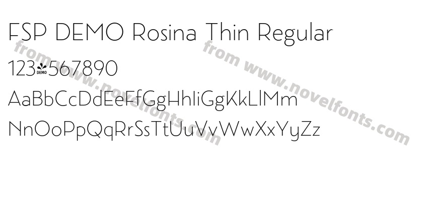 FSP DEMO Rosina Thin RegularPreview