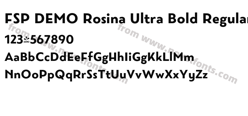 FSP DEMO Rosina Ultra Bold RegularPreview