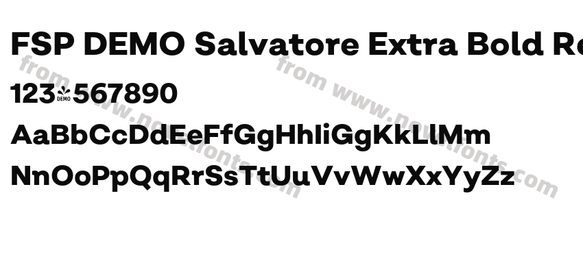 FSP DEMO Salvatore Extra Bold RegularPreview