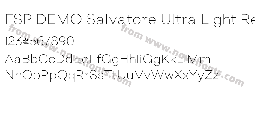 FSP DEMO Salvatore Ultra Light RegularPreview