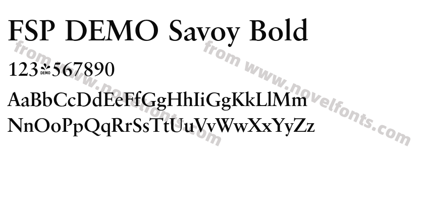 FSP DEMO Savoy BoldPreview