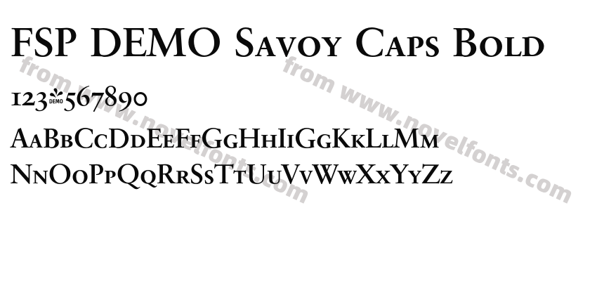 FSP DEMO Savoy Caps BoldPreview