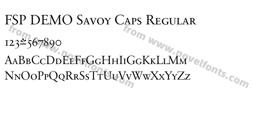 FSP DEMO Savoy Caps RegularPreview
