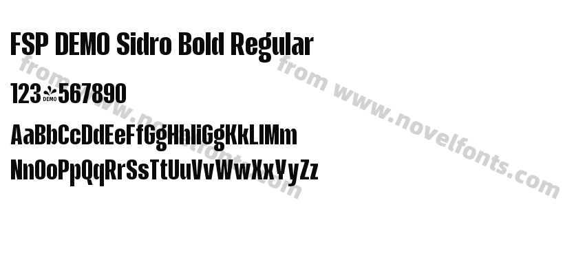 FSP DEMO Sidro Bold RegularPreview