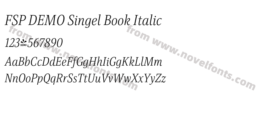 FSP DEMO Singel Book ItalicPreview