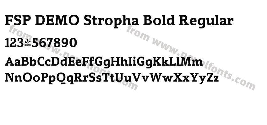 FSP DEMO Stropha Bold RegularPreview