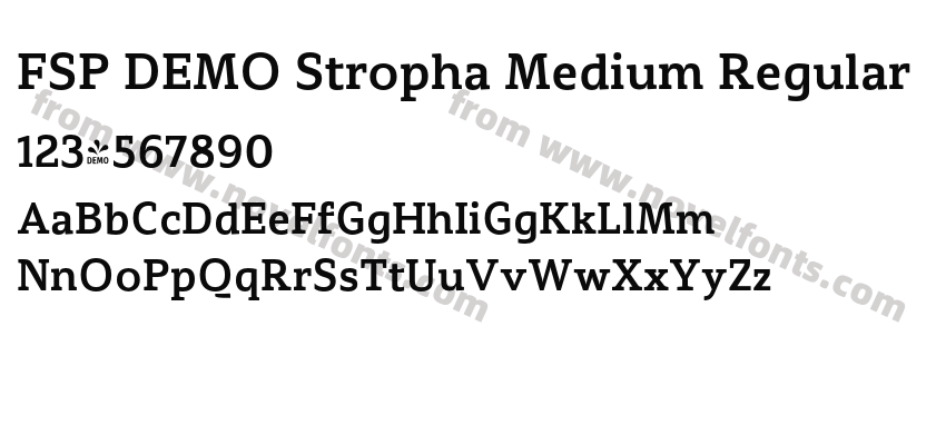 FSP DEMO Stropha Medium RegularPreview