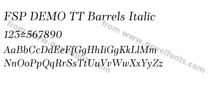 FSP DEMO TT Barrels ItalicPreview