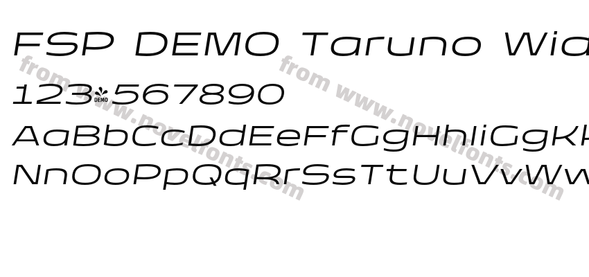 FSP DEMO Taruno Wide Light ItalicPreview
