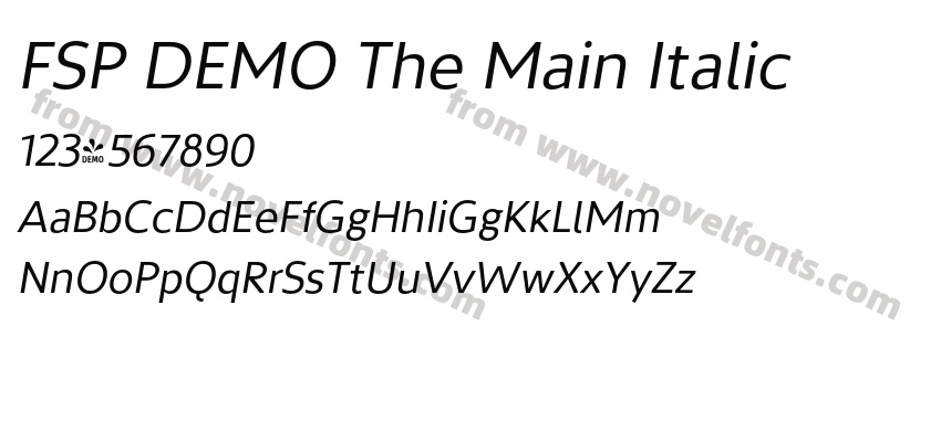 FSP DEMO The Main ItalicPreview