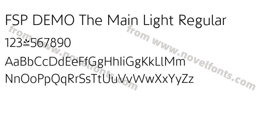 FSP DEMO The Main Light RegularPreview