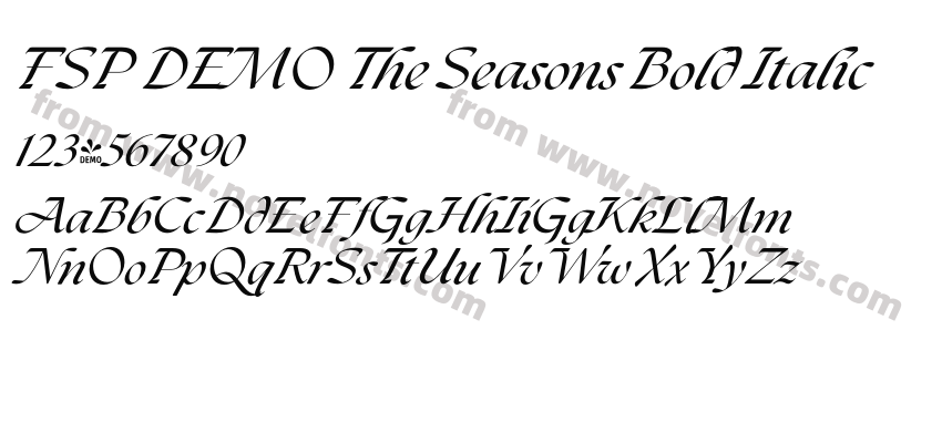 FSP DEMO The Seasons Bold ItalicPreview