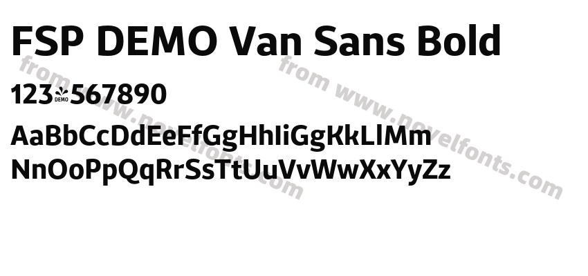 FSP DEMO Van Sans BoldPreview