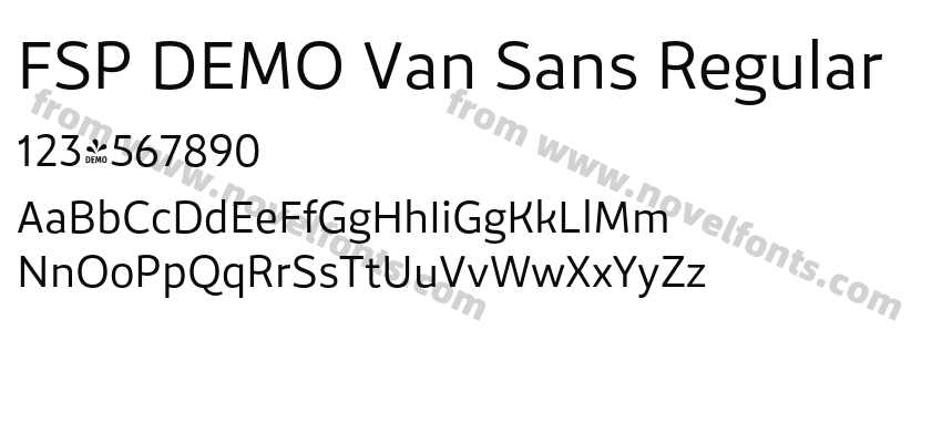 FSP DEMO Van Sans RegularPreview