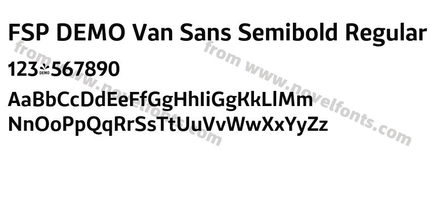 FSP DEMO Van Sans Semibold RegularPreview