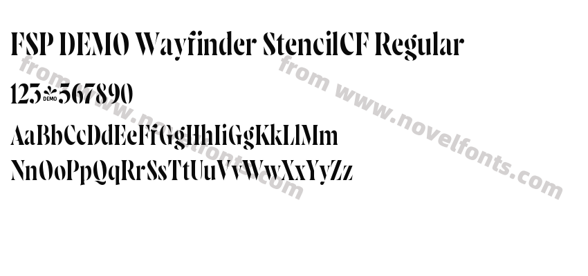 FSP DEMO Wayfinder StencilCF RegularPreview