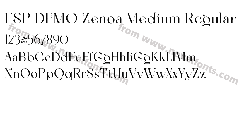 FSP DEMO Zenoa Medium RegularPreview