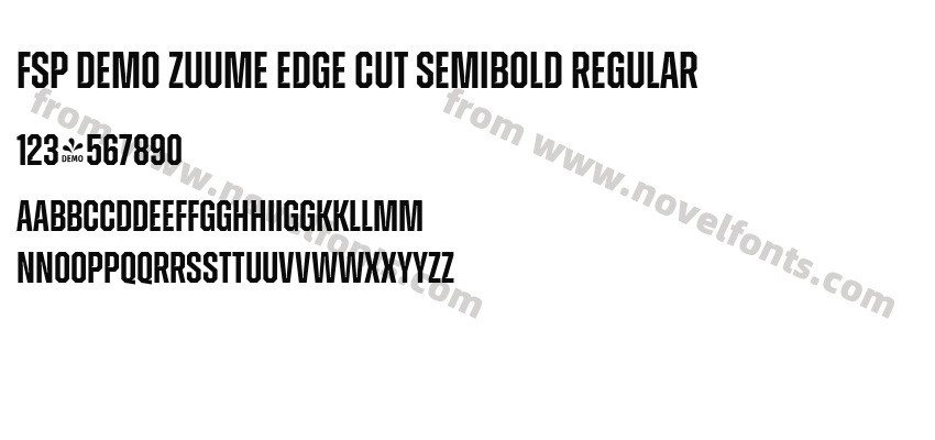 FSP DEMO Zuume Edge Cut Semibold RegularPreview