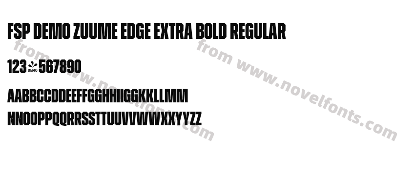 FSP DEMO Zuume Edge Extra Bold RegularPreview