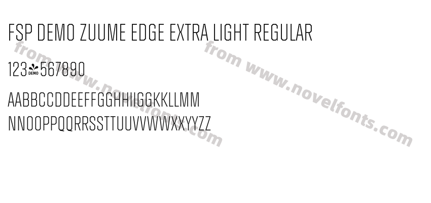 FSP DEMO Zuume Edge Extra Light RegularPreview