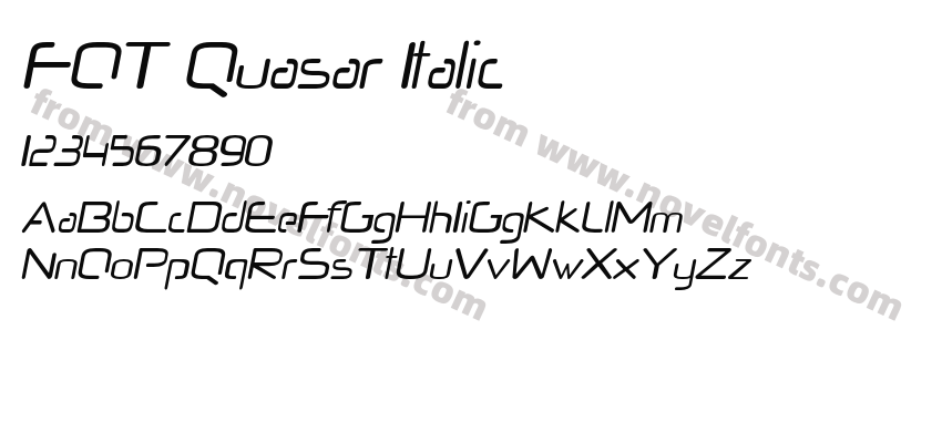 FOT Quasar ItalicPreview