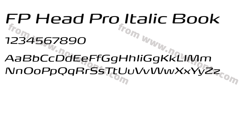 FP Head Pro Italic BookPreview