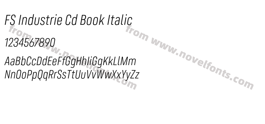 FS Industrie Cd Book ItalicPreview
