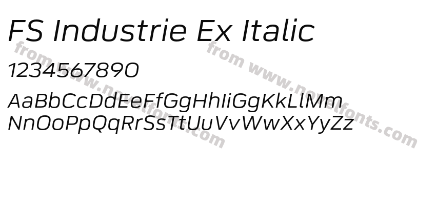 FS Industrie Ex ItalicPreview