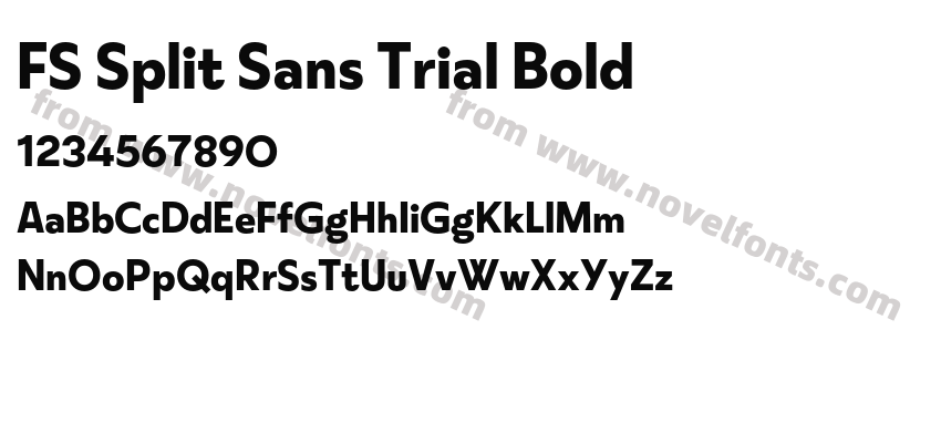 FS Split Sans Trial BoldPreview