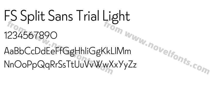 FS Split Sans Trial LightPreview