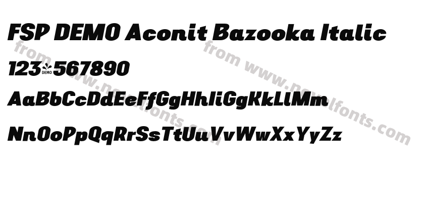 FSP DEMO Aconit Bazooka ItalicPreview