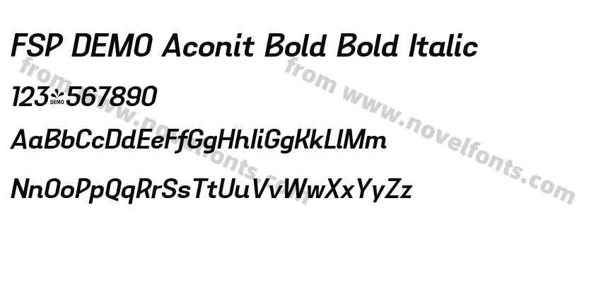FSP DEMO Aconit Bold Bold ItalicPreview