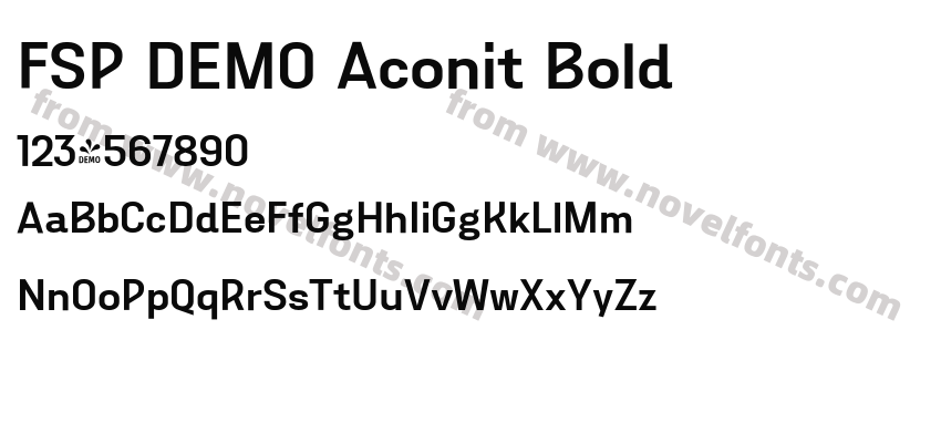 FSP DEMO Aconit BoldPreview