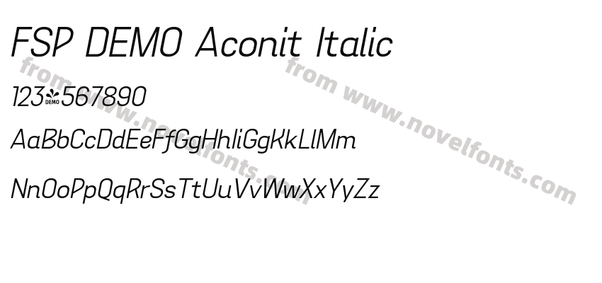FSP DEMO Aconit ItalicPreview