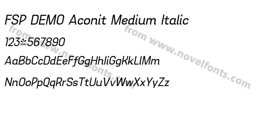 FSP DEMO Aconit Medium ItalicPreview