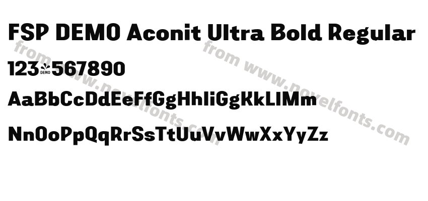 FSP DEMO Aconit Ultra Bold RegularPreview