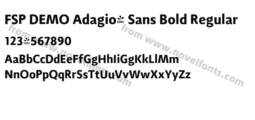 FSP DEMO Adagio_ Sans Bold RegularPreview