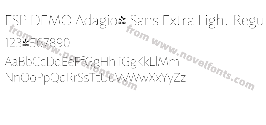 FSP DEMO Adagio_ Sans Extra Light RegularPreview
