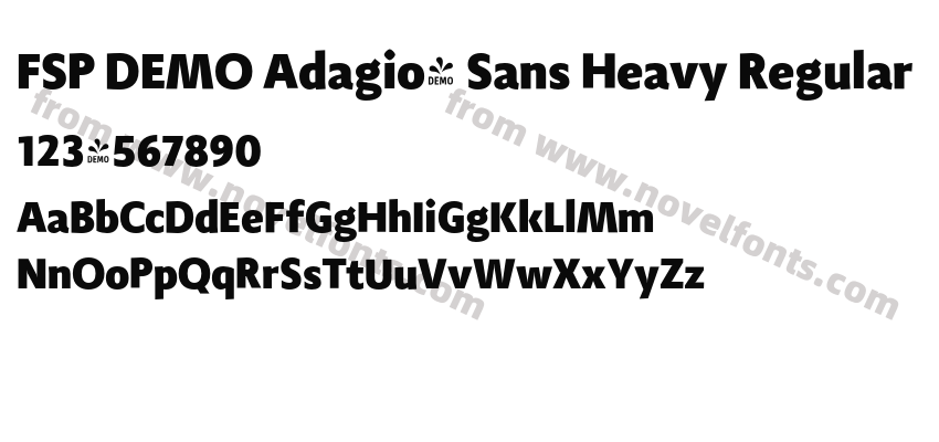 FSP DEMO Adagio_ Sans Heavy RegularPreview